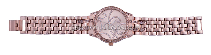 alibaba hot selling rose gold band good quality watch women