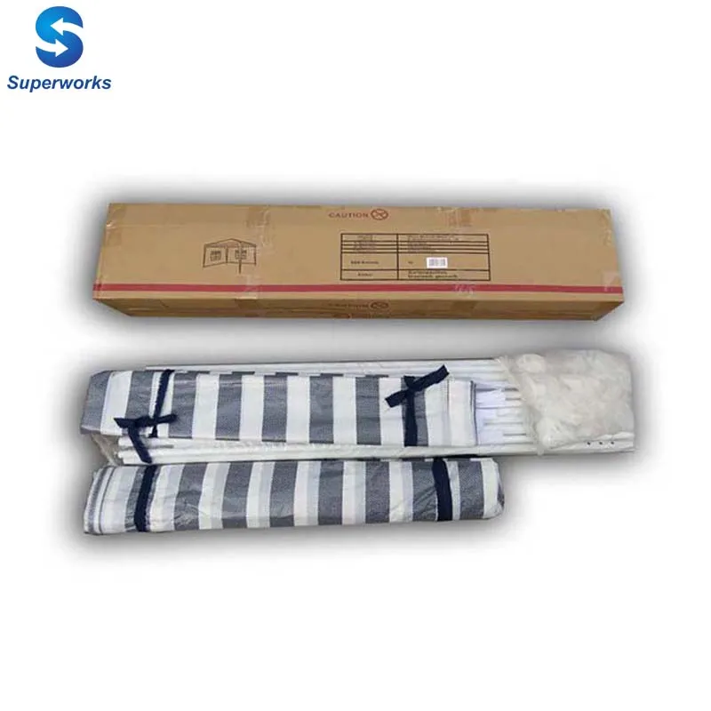 Outdoor 2pcs walls gazebo w/church windows