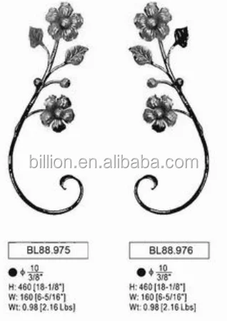 Ornamental Cast Steel Grape Design