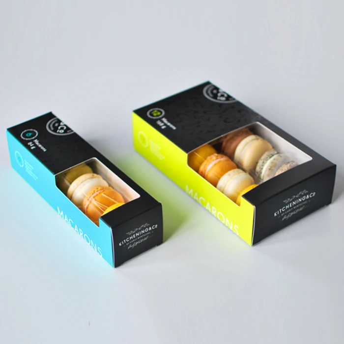 Wholesale eco-friendly custom food packaging boxes cardboard window