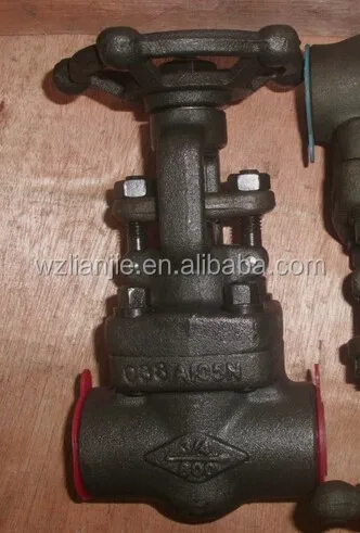 F304 Forged Steel SW End Gate Valve 2500lb high pressure valve