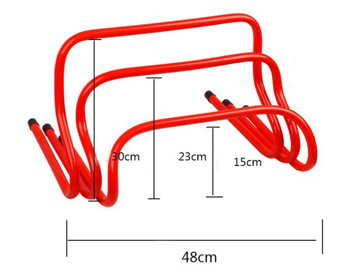 4 Height Sports Equipment PVC Soccer Basketball Speed Training Agility Hurdle Track