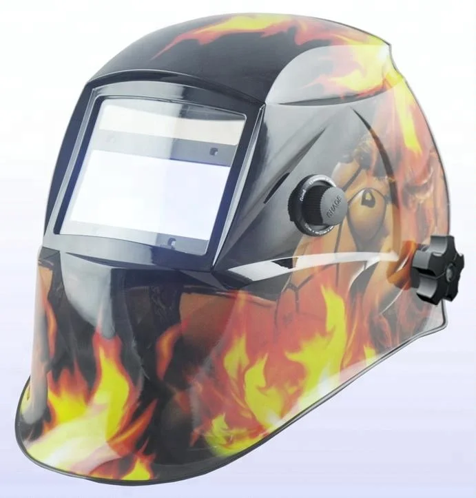 HMT 4 arc sensors variable dark shade 5-9/9-13 large view 100x53mm automatic welder helmets True color vision CE marked