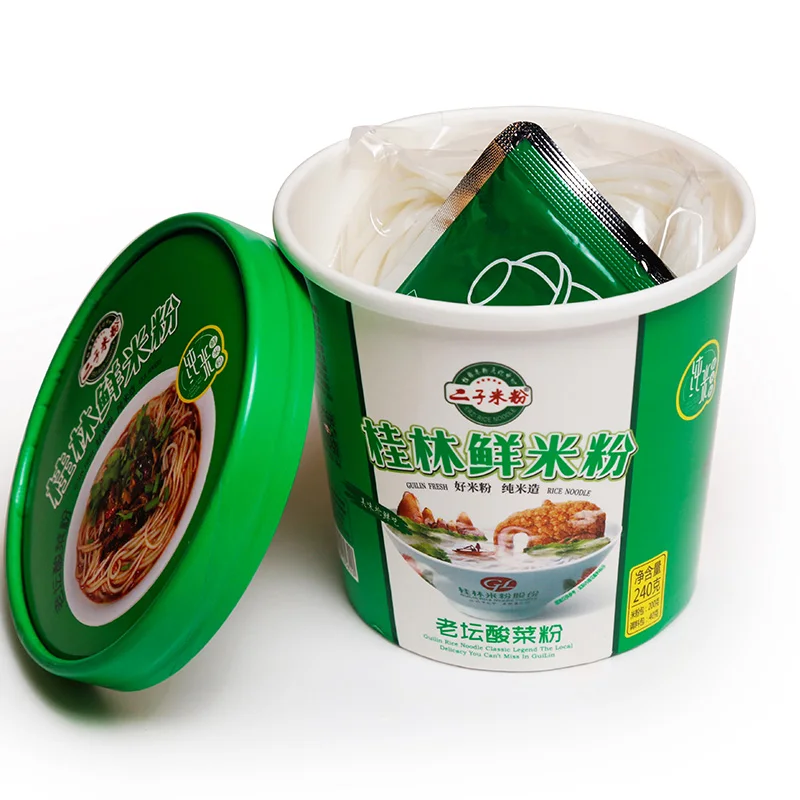 Special unfried noodle 240g best reman noodles cup packaging with Laotan Sauerkraut rice flour