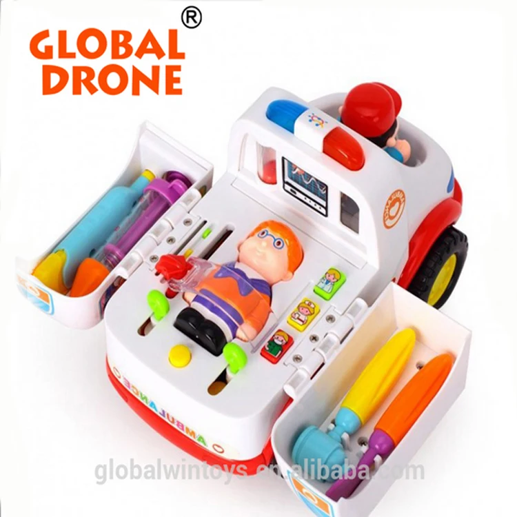 HUILE 836 doctor ambulance educational kid toy early learning whole kit funny brinquedos best gift for kids