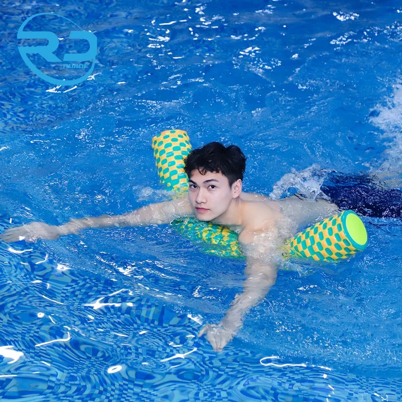 High density custom round pool swimming Vinyl coated foam pool noodle floats for swimming learner