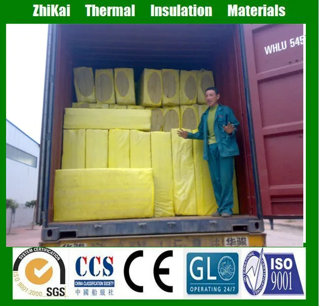 Крыша-теплоизоляция минеральной ваты панели, 120 кг/м3 Несгораемого утеплителя Rockwool