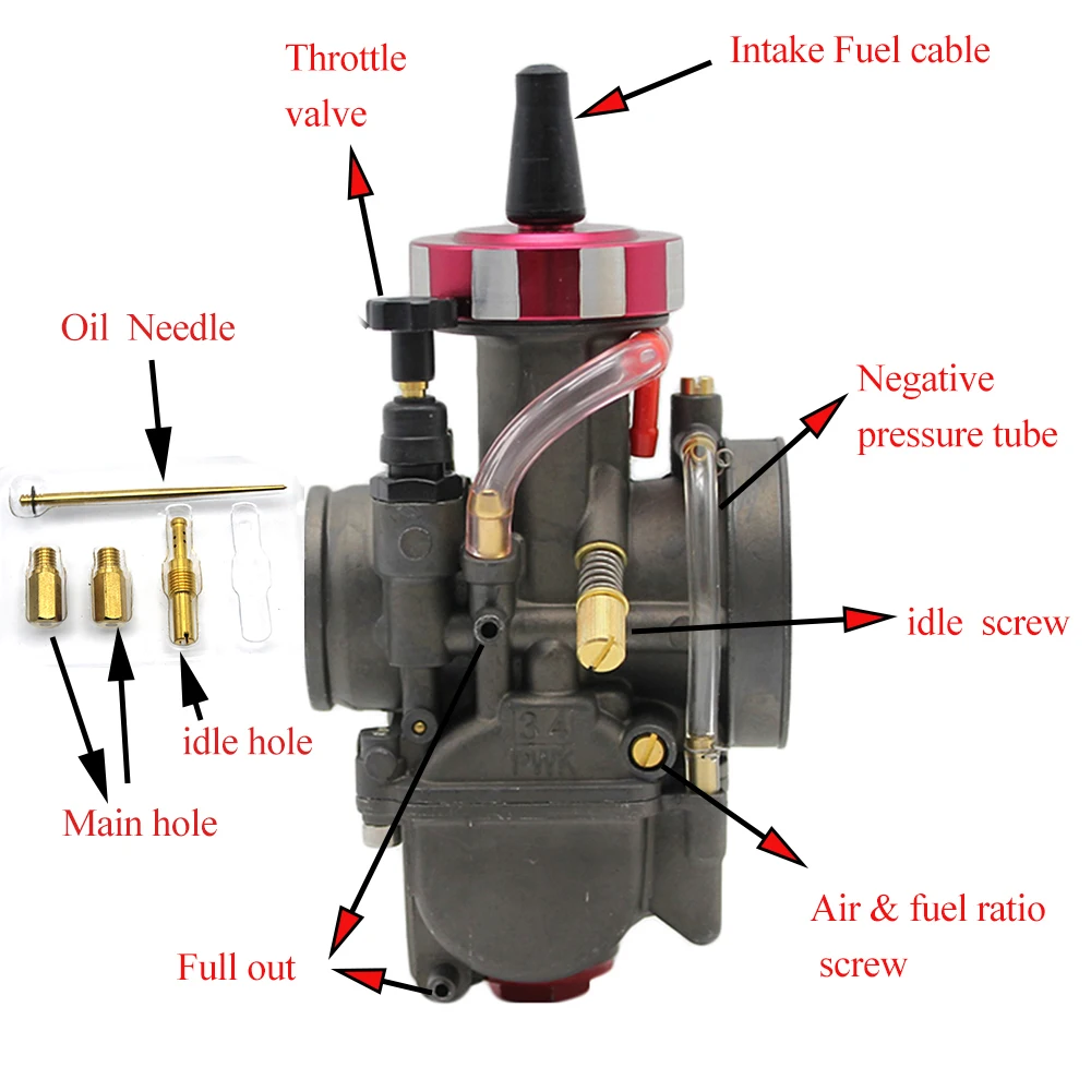 
ZSDTRP Motorcycle Parts Carburetor Carburador 28 30 32 34 mm with Power Jet fit on Racing Motor Engine Min MOQ 