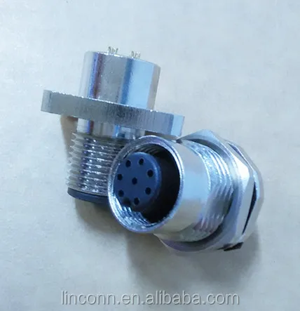 Shenzhen supplier circular connectors for sensors panel mount jack and plug m12 connector