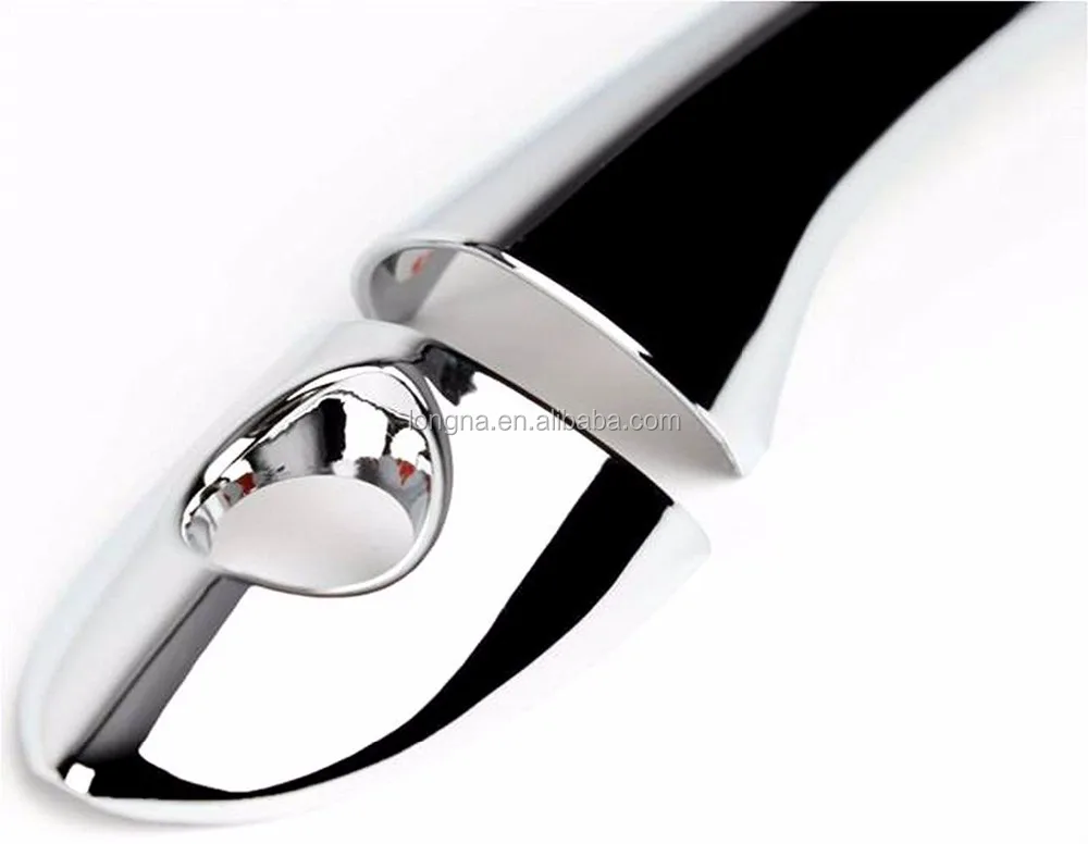 8PCS ABS Chrome Door Handle Covers Trim With Passenger Key Hole For Hyundai Elantra 2012-2014