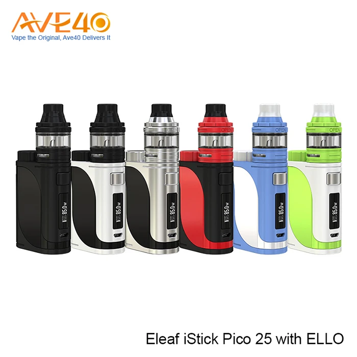 2017 Трендовые Продукты Дыма Электронная Комплект Экспресс-Али Eleaf iStick Пико 25 Vape Мод С ЭЛЛО Испаритель
