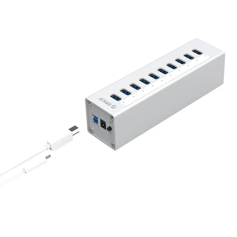 ORICO A3H10  Aluminum Alloy 10 Port USB3.0 HUB with BC1.2 Charger