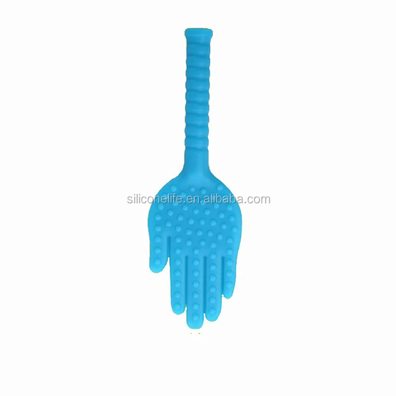 Massage Pat,Simple Practical Hand Shape Silicone Healthcare Massage Beat Extended Health Fitness Pat