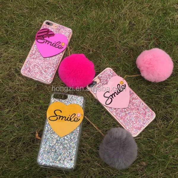 Fashion Love for Iphone6s South Korea mobile phone shell glitter sleeve explosion-proof Rubber Tpu phone covers case