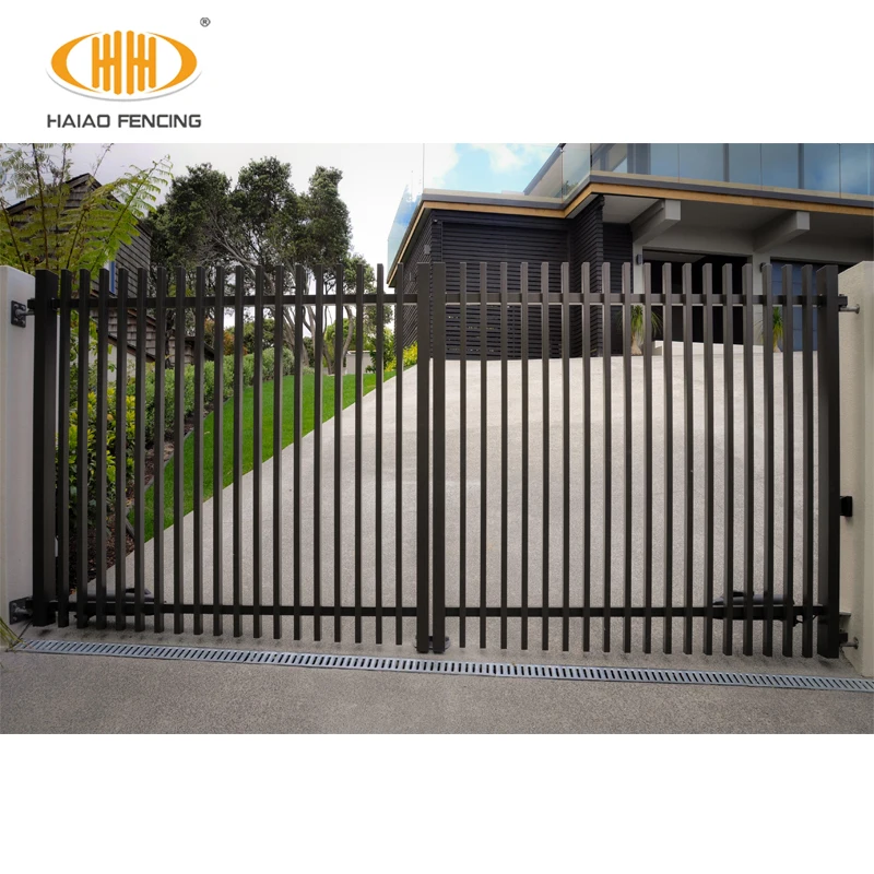 2022 best selling iron gate design catalogue sliding designs corrugated aluminum fence gate