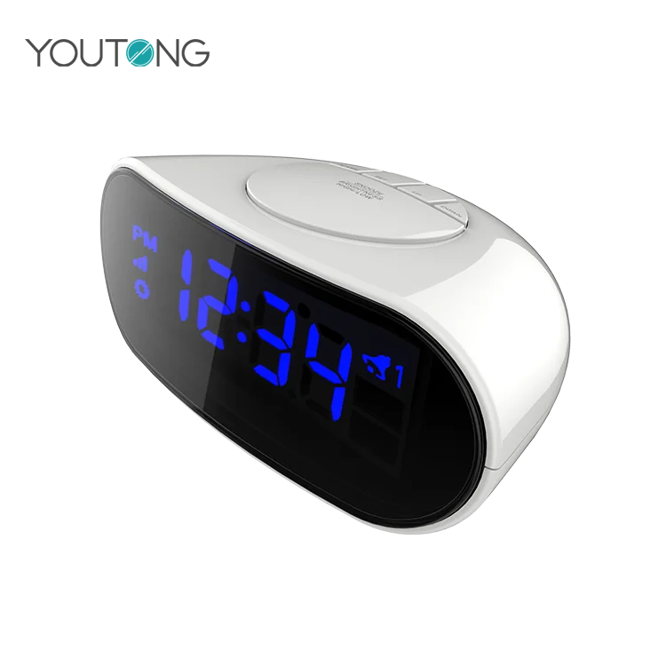Simple Operation Easy Loud Beep Alarm with Snooze Bright Big Red Digit Display LED Digital Alarm Clock