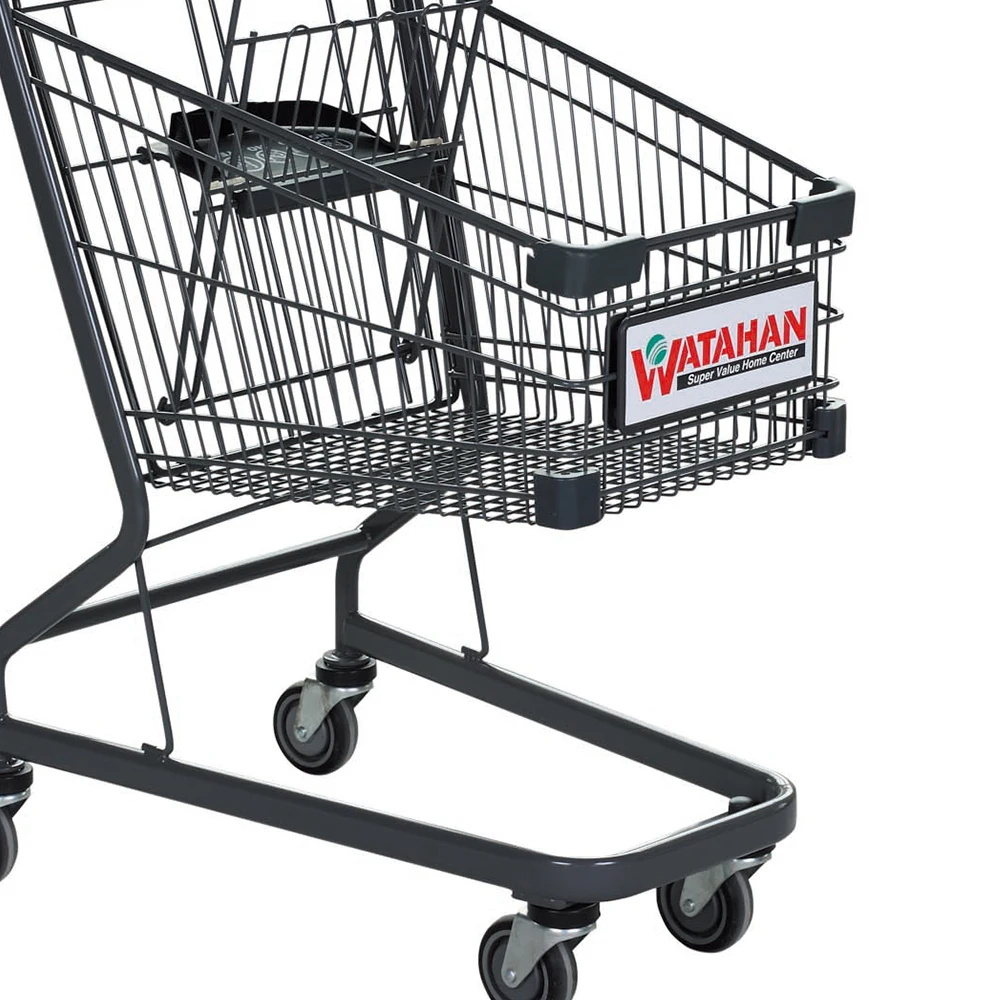 Advertisement board for shopping trolley