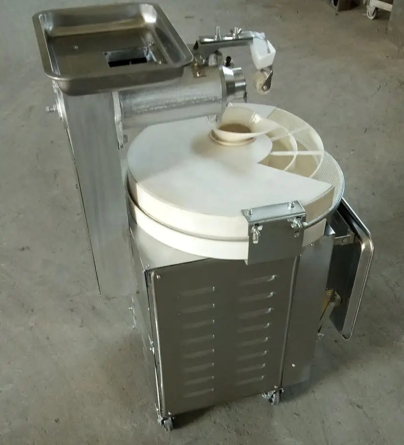 automatic pizza dough ball moulder maker cutter making divider rounder cutting machine