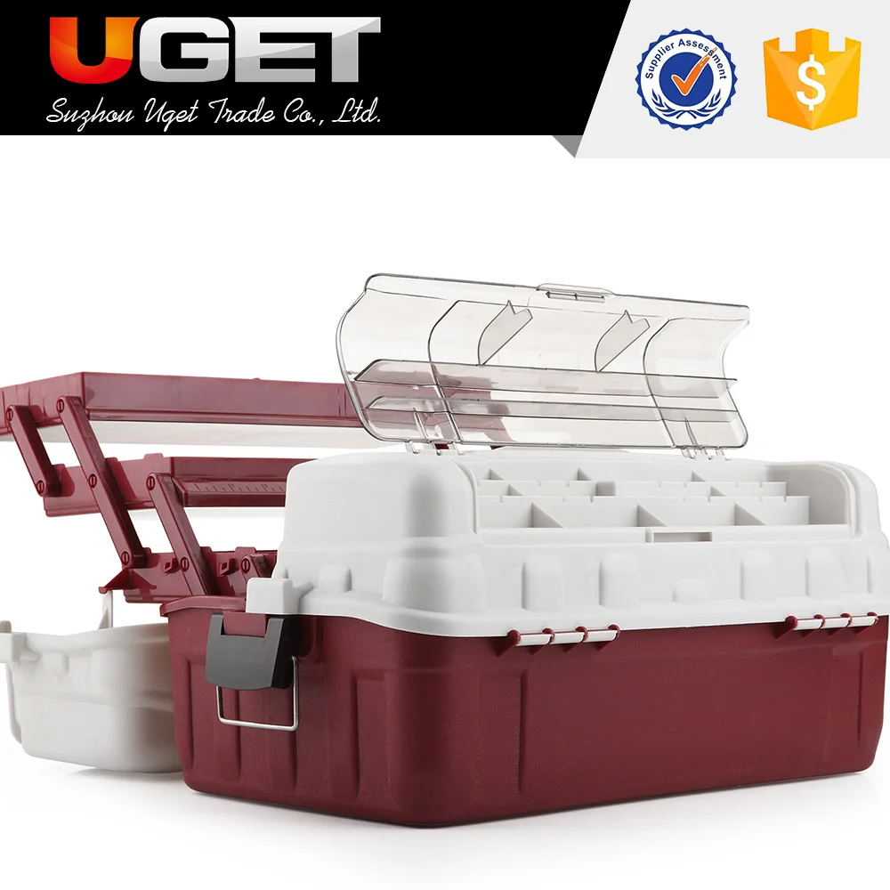 
Multi-functional plastic fishing tackle box portable 