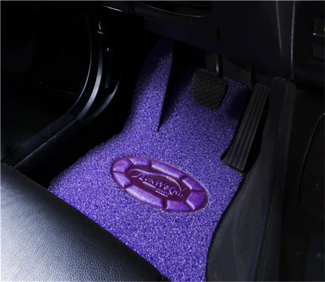 Оптовая продажа, ультрамягкий коврик из ПВХ, напольный коврик, коврик для автомобиля, двухслойный коврик