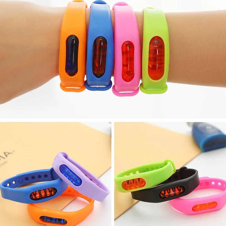 wholesale silicone insect repellent mosquito bracelet silicone repelente clips children