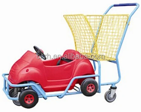 RH-SK05 1180X560X1000mm    Plastic car cartoon children shopping cart