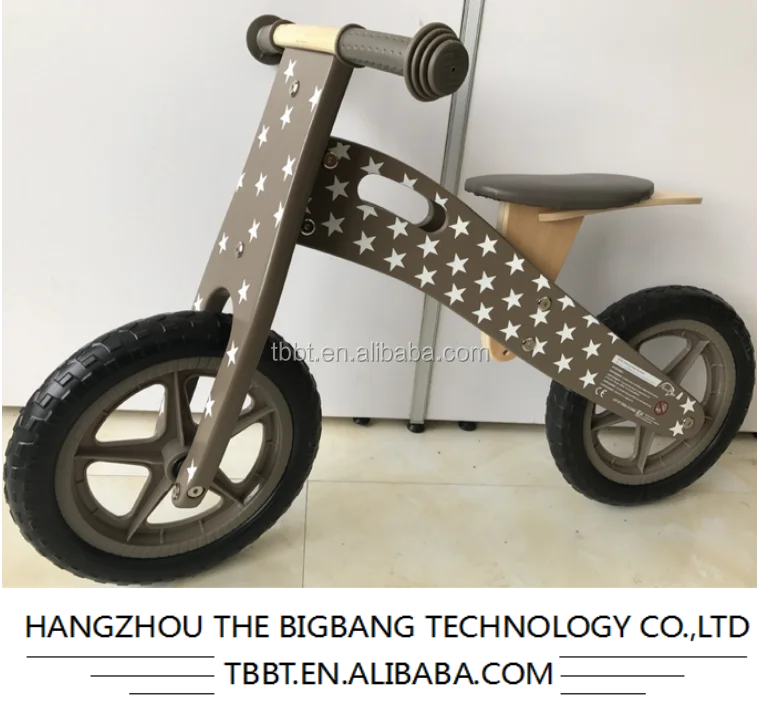 
BIGBANG wood frame push bike WOODEN BALANCE BIKE for toddlers 