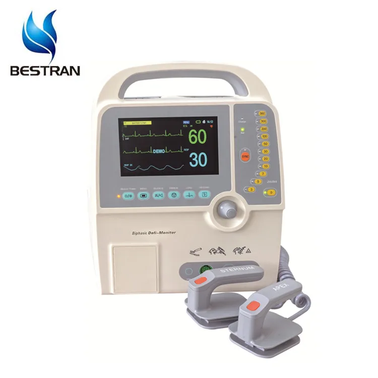 BT-8000D hospital Defi-monitor/biphasic portable defibrillator price automatic external defibrillator AED machine medical