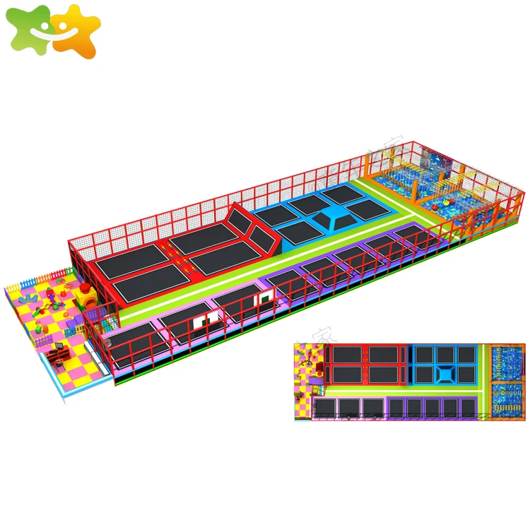 Commercial kids trampoline amusement equipment  trampoline parks for children play