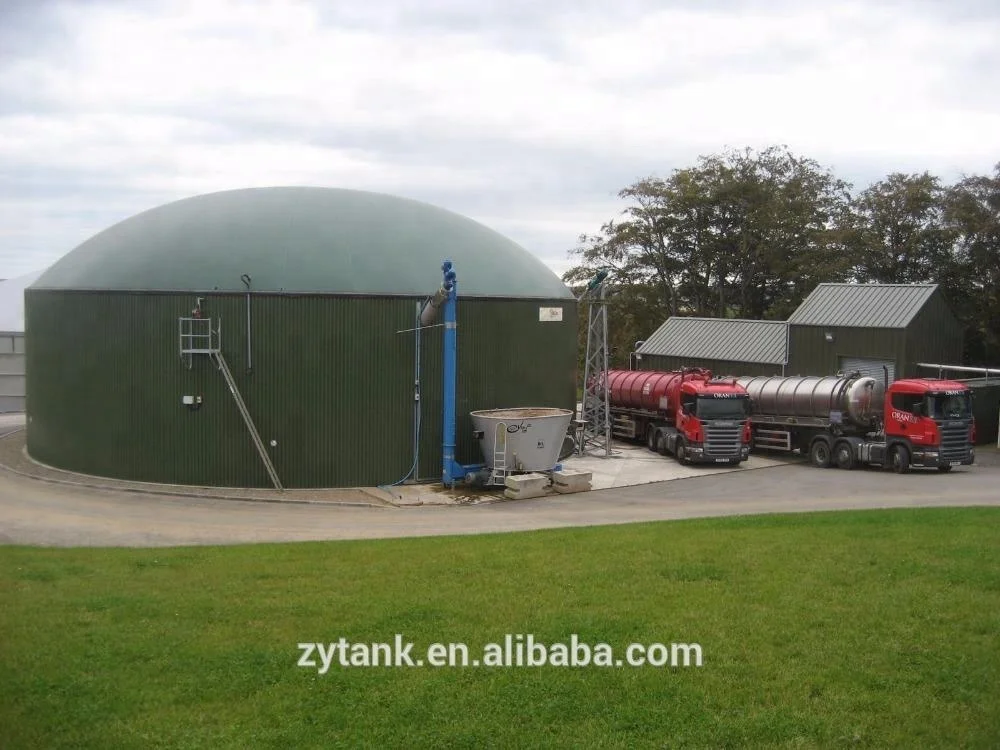 Food waste disposer enamel coating bolted tank for food waste treatment