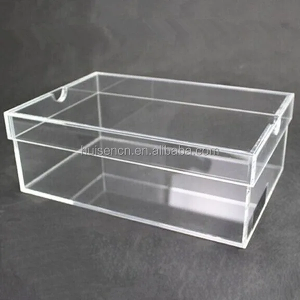 Clear sports shoes case transparent acrylic shoe display sneaker storage box
