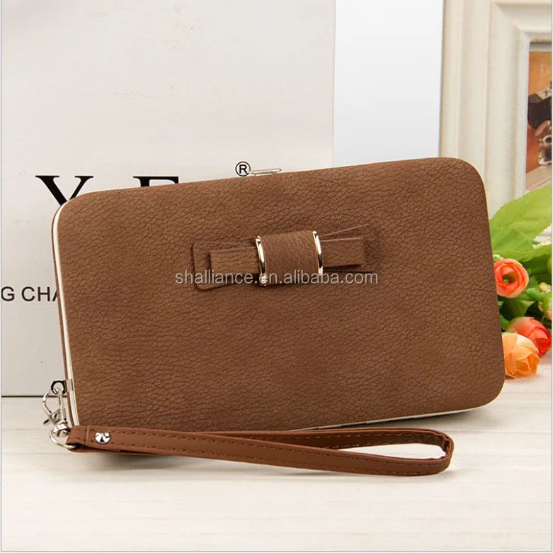 Women clutch purse new fashion wallet purse wholesale Chinese purse ladies wallet ladies pars hand set bag genuine wal
