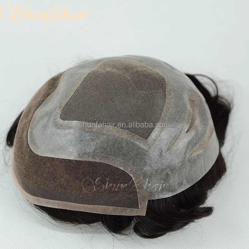 Toupee, hair system hair replacement factory in Qingdao China