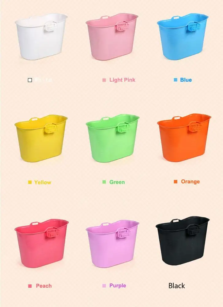 Food grade PP5 material, environmental protection, portable bathtub plastic tub for adult