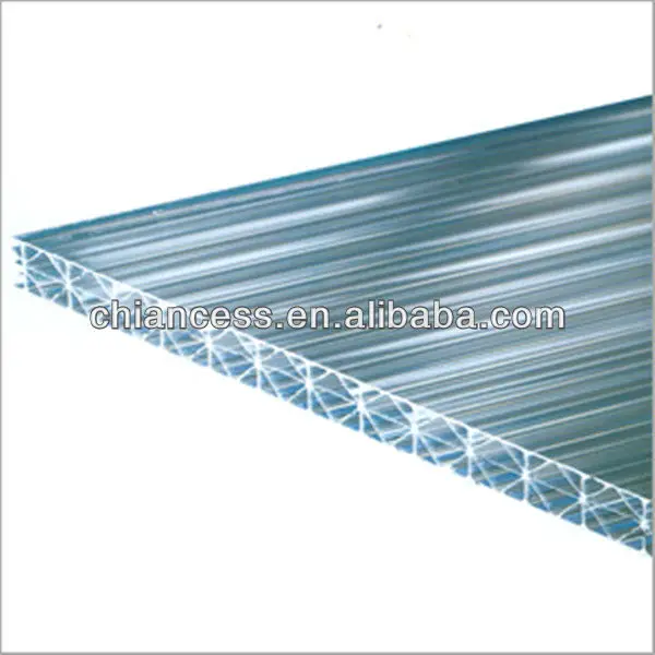 
Lexan multiwall polycarbonate hollow pc sheet in X structure ceiling 