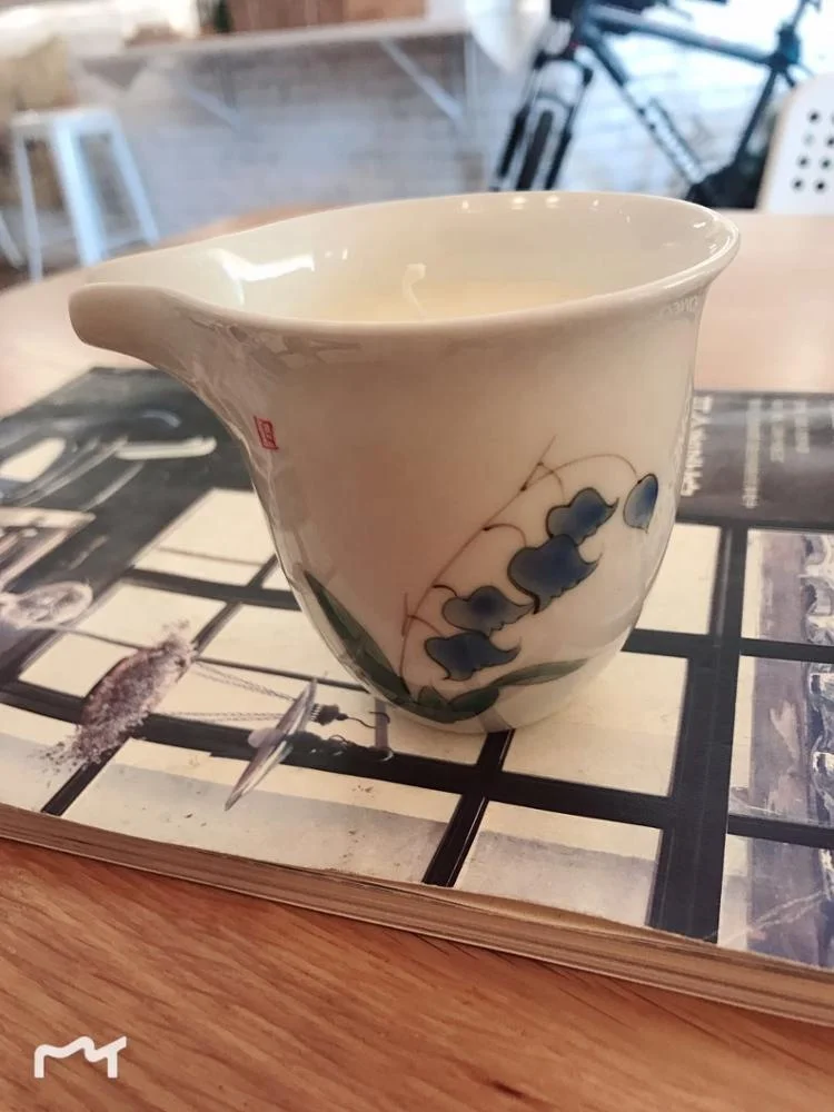 China Supplier Natural Scent Massage oil candle in Ceramic jar