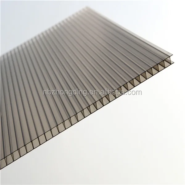 
twinwall lexan crystal polycarbonate hollow sheet/twinwall hollow polycarbonate/twinwall polycarbonate hollow sheet 