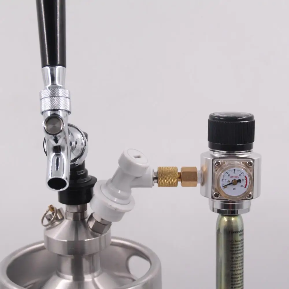 Dispensermini keg System 4L CO2 Regulator Stainless Steel beer keg