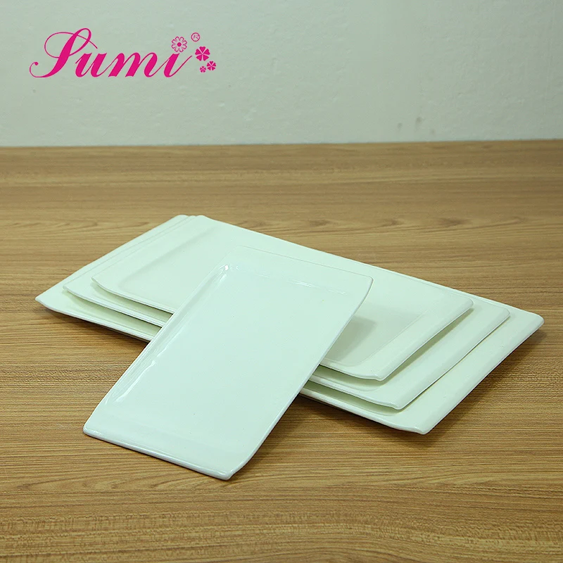 Factory price custom ceramic plate printing, food server ceramic plate stock