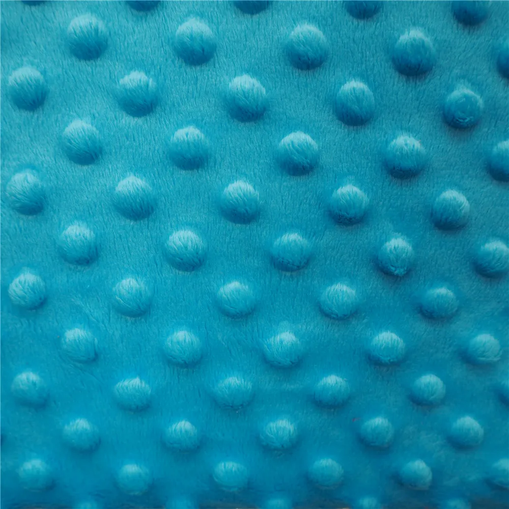 Бесплатный образец ODM/OEM, супермягкая плюшевая игрушечная ткань в горошек из Польши