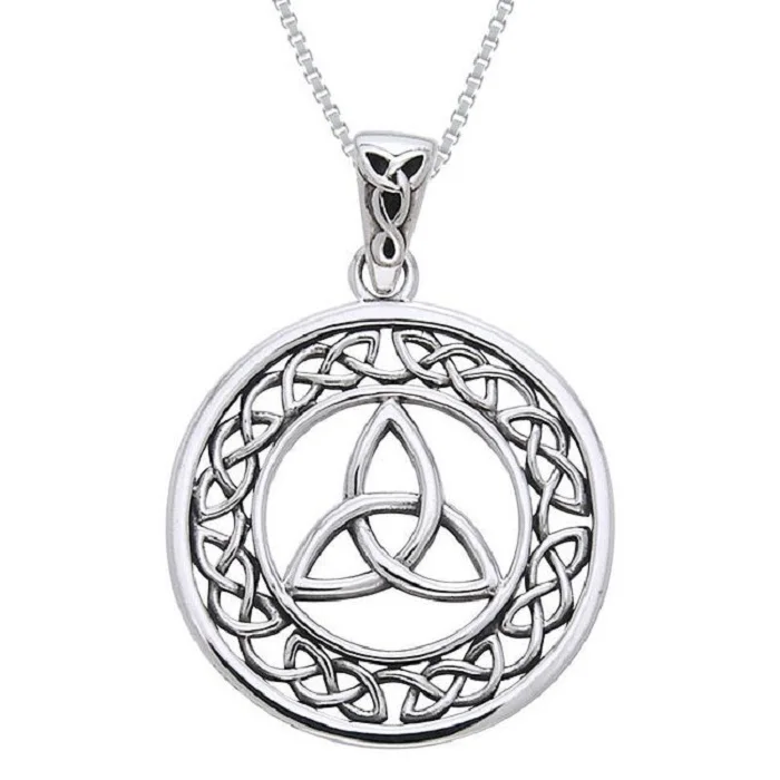 Celtic Border Knot Necklace wholesale celtic jewelry manufacturers