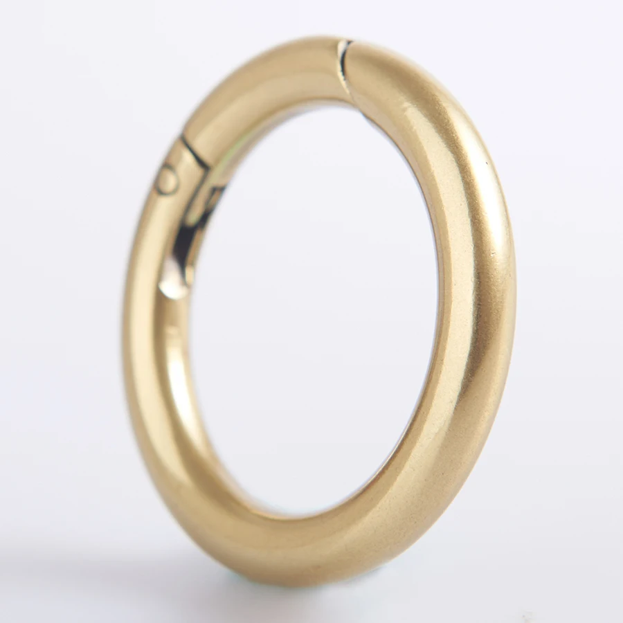 Polished Metal O Ring Bag Buckle Design Custom Brass Fashion for Wo Men