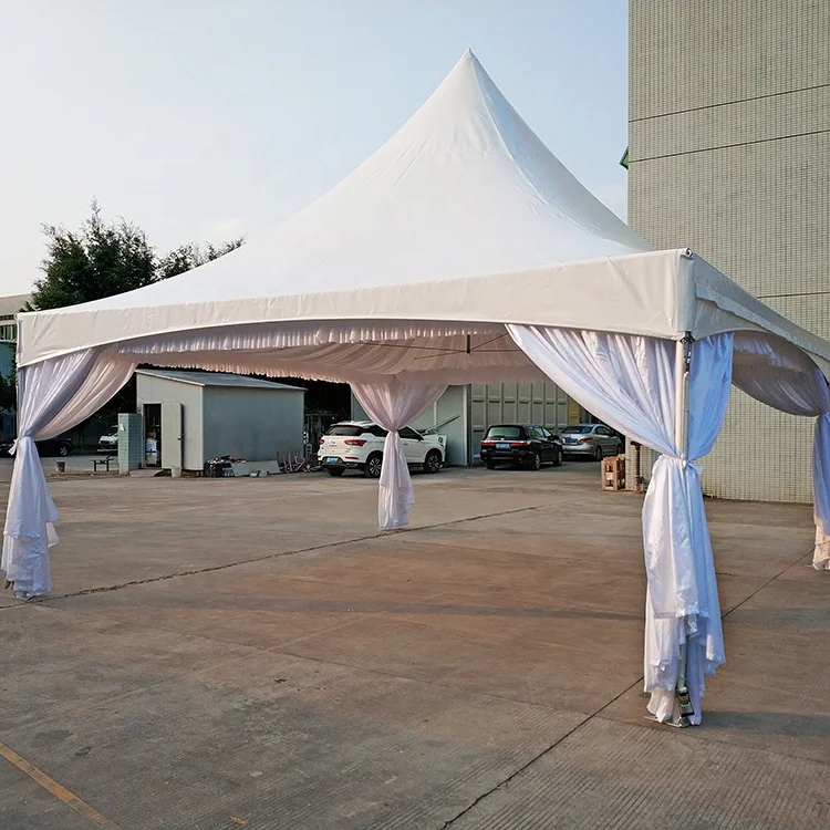 Red black white color cable cross structure pinnacle frame tent for wedding event