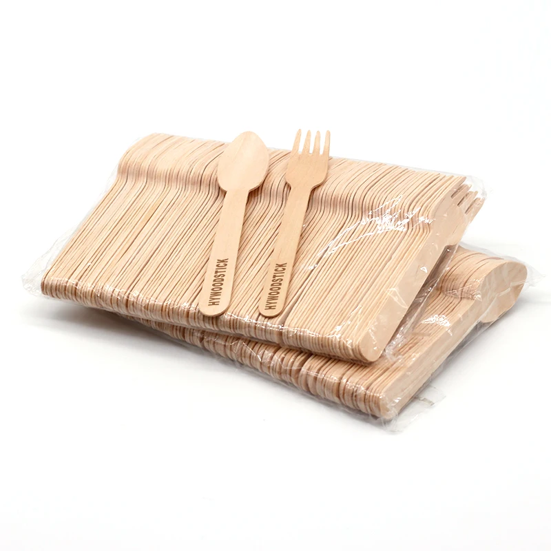 HY Couverts Bois Personnalisable Certified Wooden Cutlery For Table