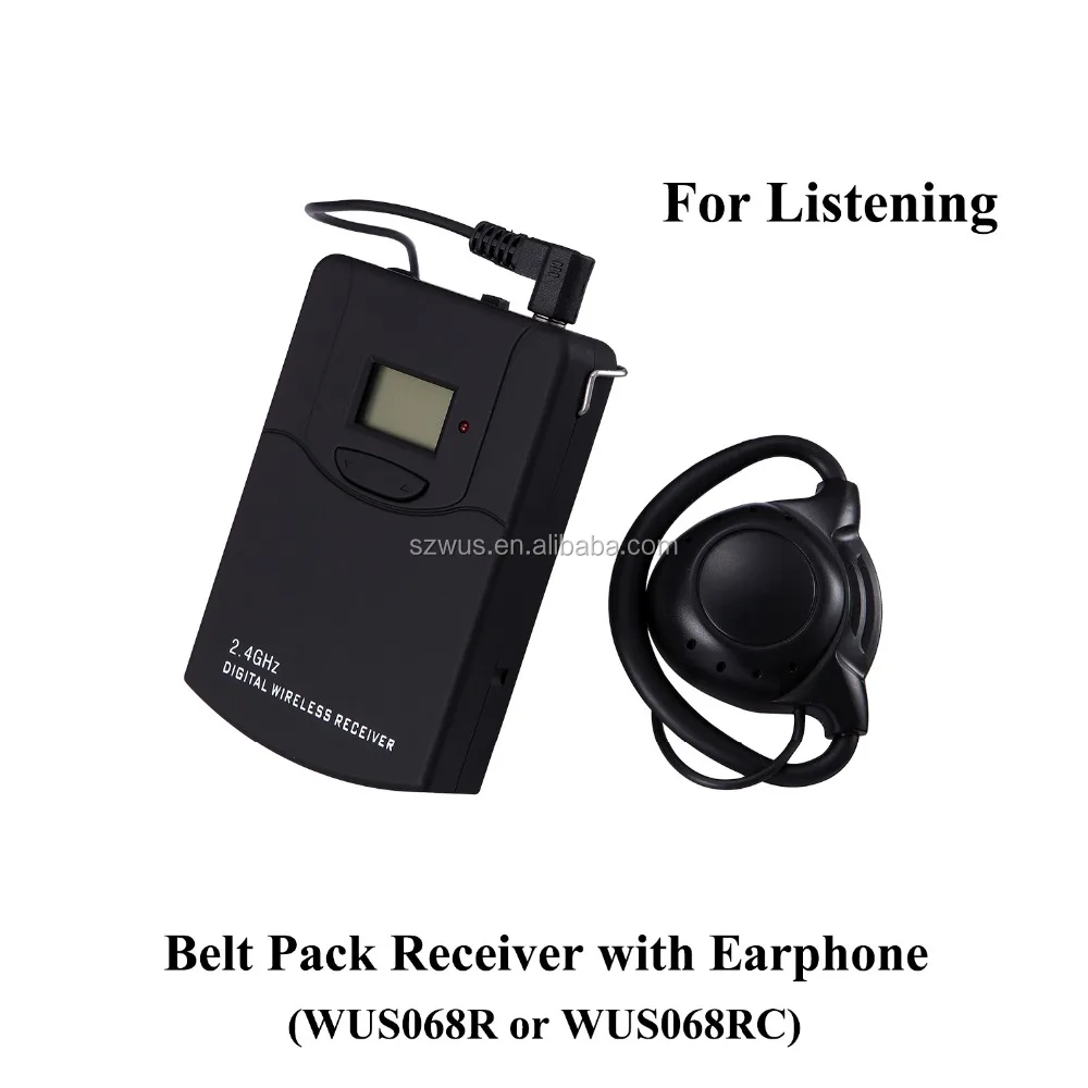 
2016 HOT SELLING Visiting/Education Uses wireless tour guide system/Belt-pack Receiver 