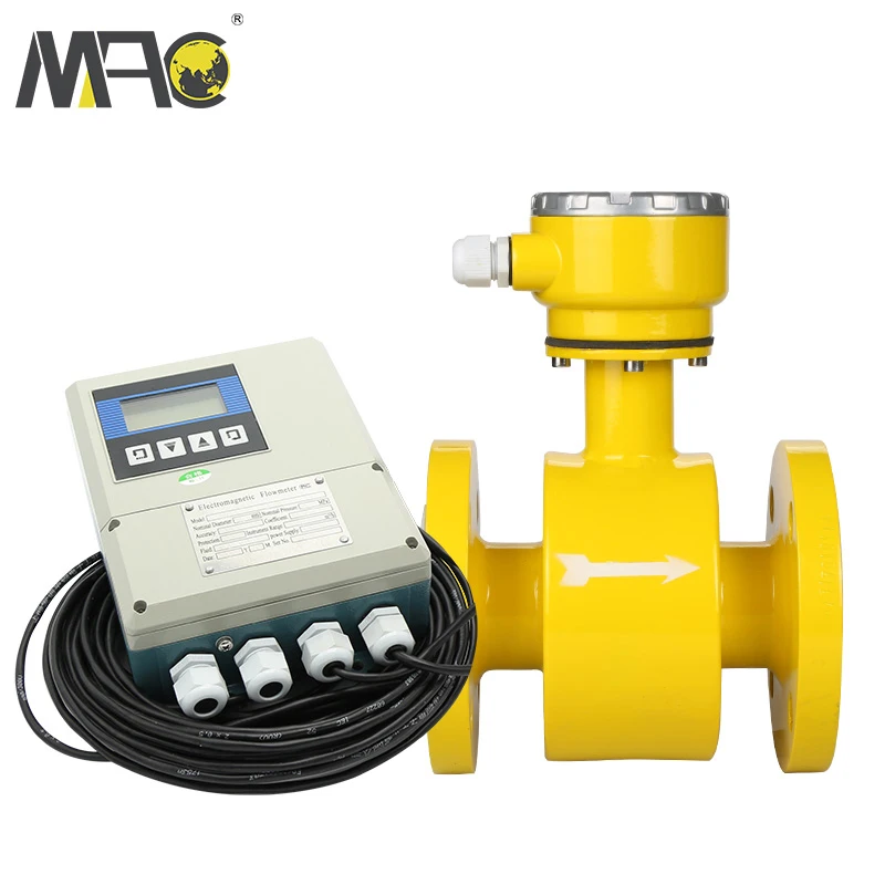 Food Drink Digital Water Electromagnetic transmitter Flow Meter Flowmeter