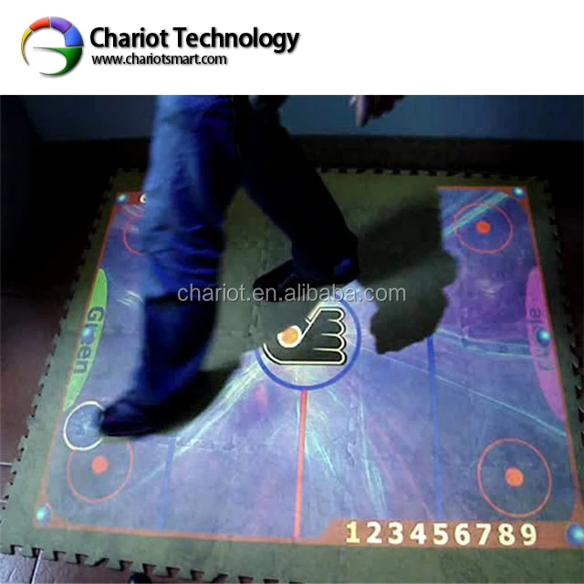 Interactive magic projection 3D floor/wall system for advertising, exhibition and museum