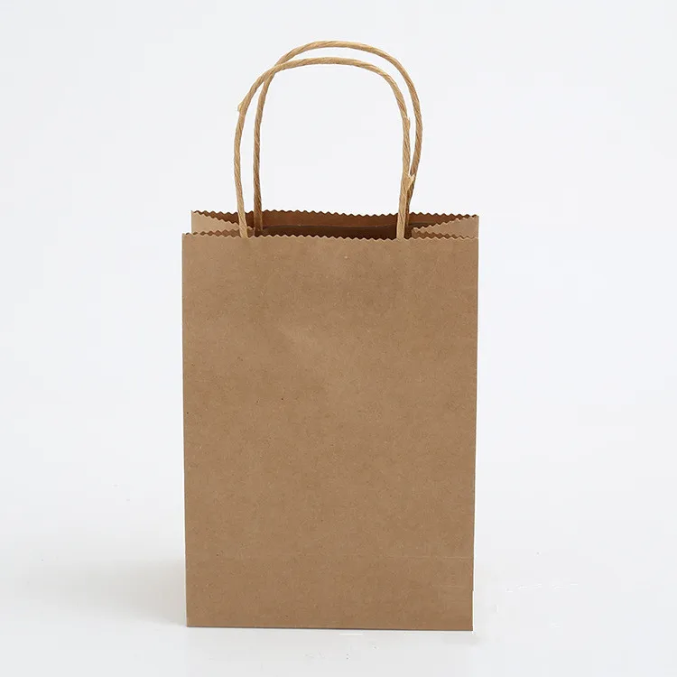 Low Cost Machine Making Kraft Paper Shopping Bag with Twisted Paper Handle