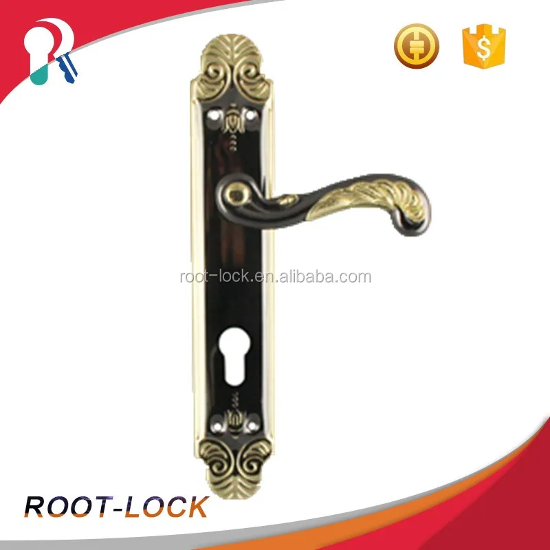 Antique brass drawer handle with pull handle