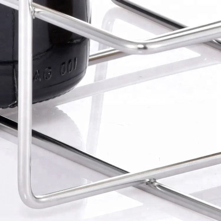 
Stainless steel wire wine storage basket with handle 